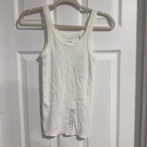Alpine Design Womens Peak Rib Tank Top Alpine Snow White XS ADW24103 NWT